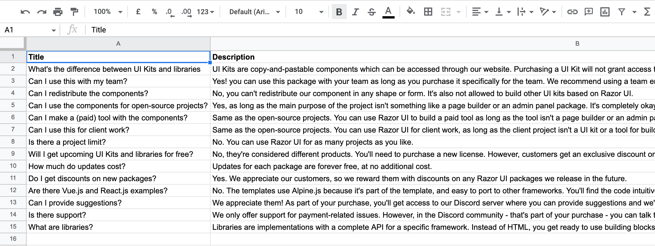 Retrieving data from a public Google Spreadsheet and display it on a webpage