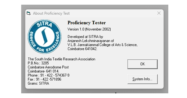 Proficiency Tester